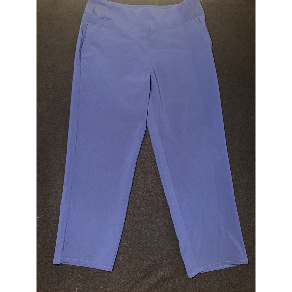 IBKUL Solid Pattern Midnight Blur City Pants Women's Size 10
